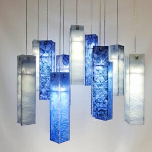 Fused Glass Pendant Lighting. RIPPLES Series