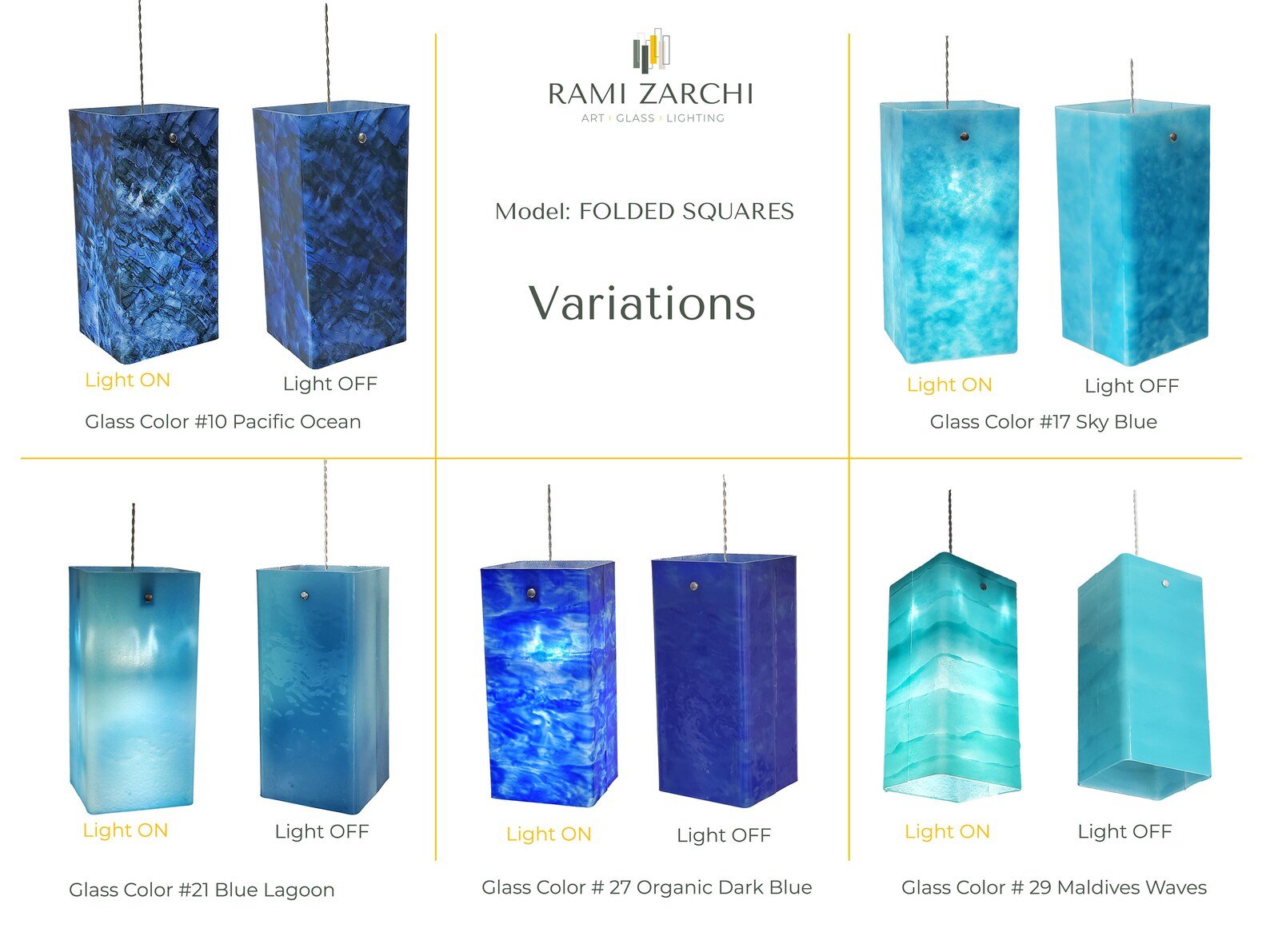 Folded squares additional variations