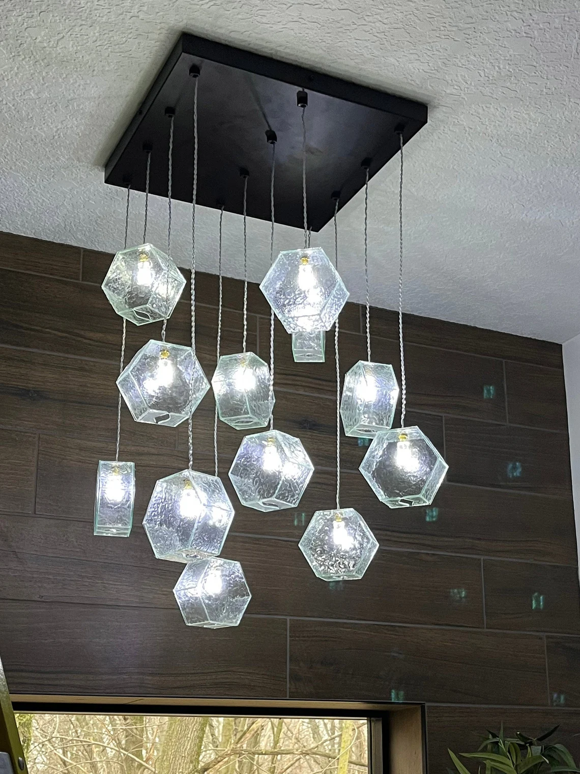 Clear HexaLights with Natural White bulbs