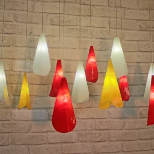 Tulips glass pendants