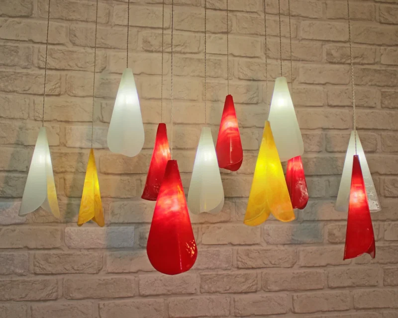 Tulips glass pendants Tulips glass pendants